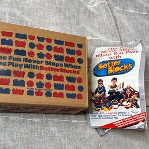 Vintage 1992 Better Blocks 248 piece Original Box FULL With Original Booklet EUC